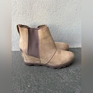 Sorel Joan of Arctic Wedge Boots Outdoor Gorpcore Chelsea Boot Sz 10.5